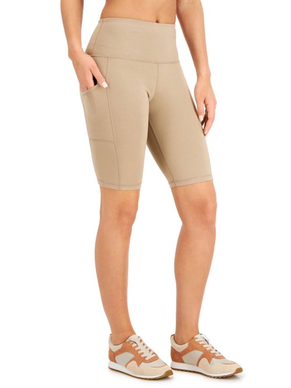 Ideology Womens High-Rise Pocket Bike Shorts